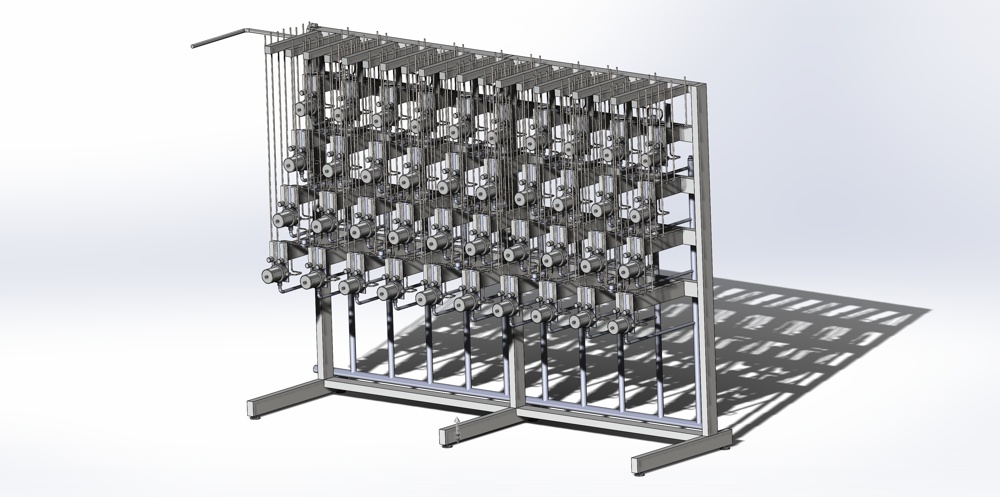 model of organization of off-gas stream conditioning components